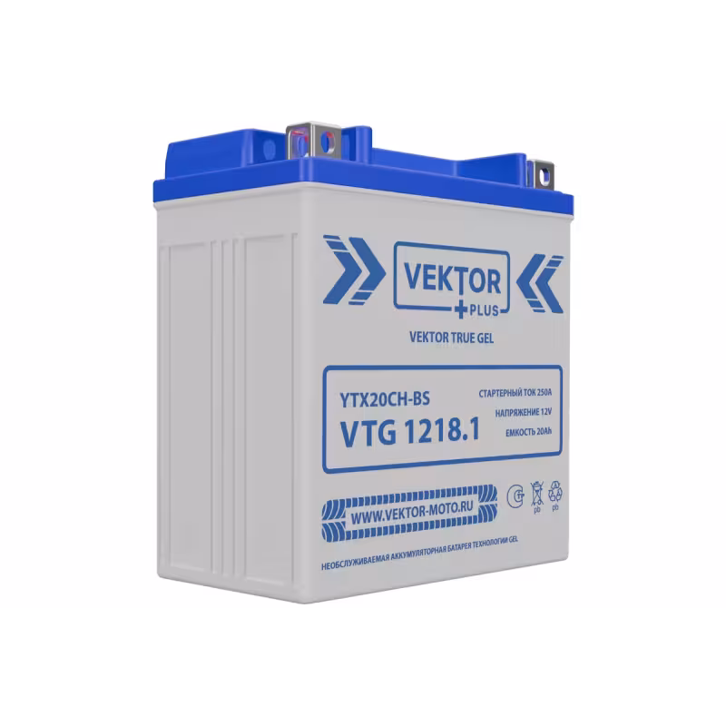 Аккумулятор Vector YTX20CH-BS, 20Ah, 12V