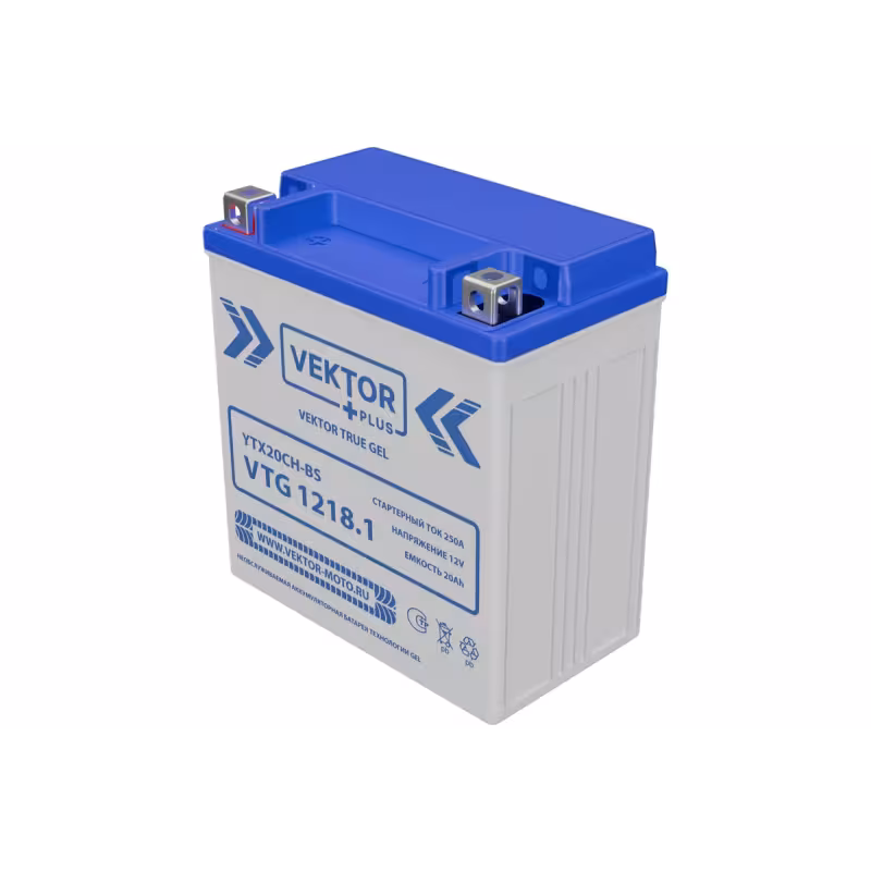 Аккумулятор Vector YTX20CH-BS, 20Ah, 12V