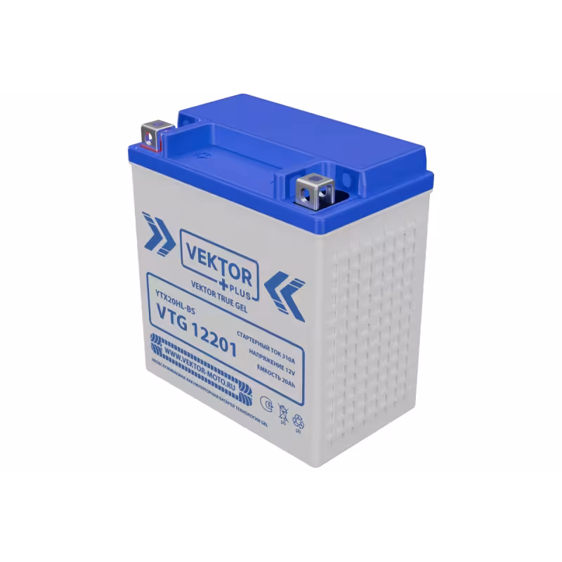 Аккумулятор Vector YTX20L-BS, 20Ah, 12V