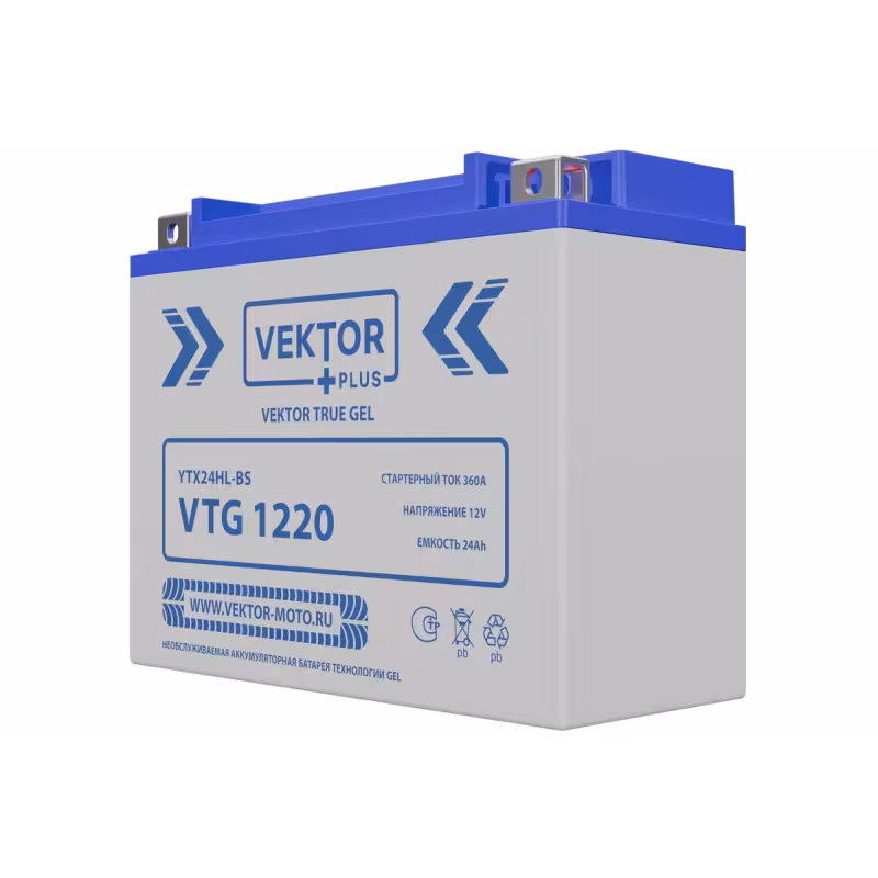Аккумулятор Vector YTX24HL-BS, 21Ah, 12V