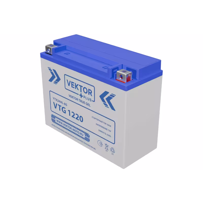 Аккумулятор Vector YTX24HL-BS, 21Ah, 12V