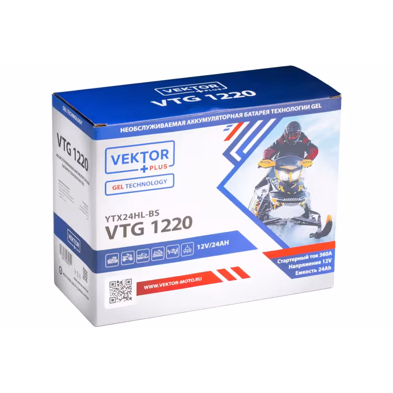 Аккумулятор Vector YTX24HL-BS, 21Ah, 12V