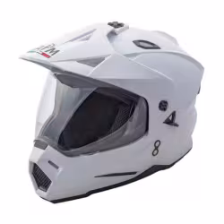 Мотошлем детский AiM JK802Y White Glossy, белый, размер Y/L