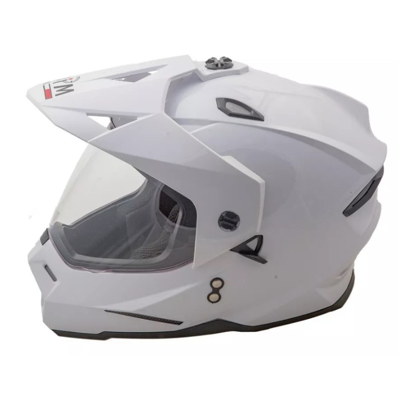 Мотошлем детский AiM JK802Y White Glossy, белый, размер Y/L