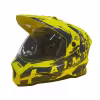 Мотошлем детский AiM JK802Y Yellow/Blue, желтый/синий, размер Y/L