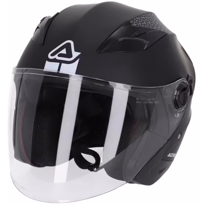 Мотошлем Acerbis Jet Firstway 2.0 Black Matt, черный, размер S