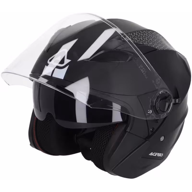 Мотошлем Acerbis Jet Firstway 2.0 Black Matt, черный, размер S