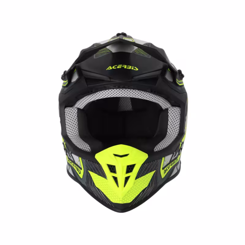 Мотошлем Acerbis Linear 22-06 Black/Fluo-Yellow, черный/желтый, размер XL