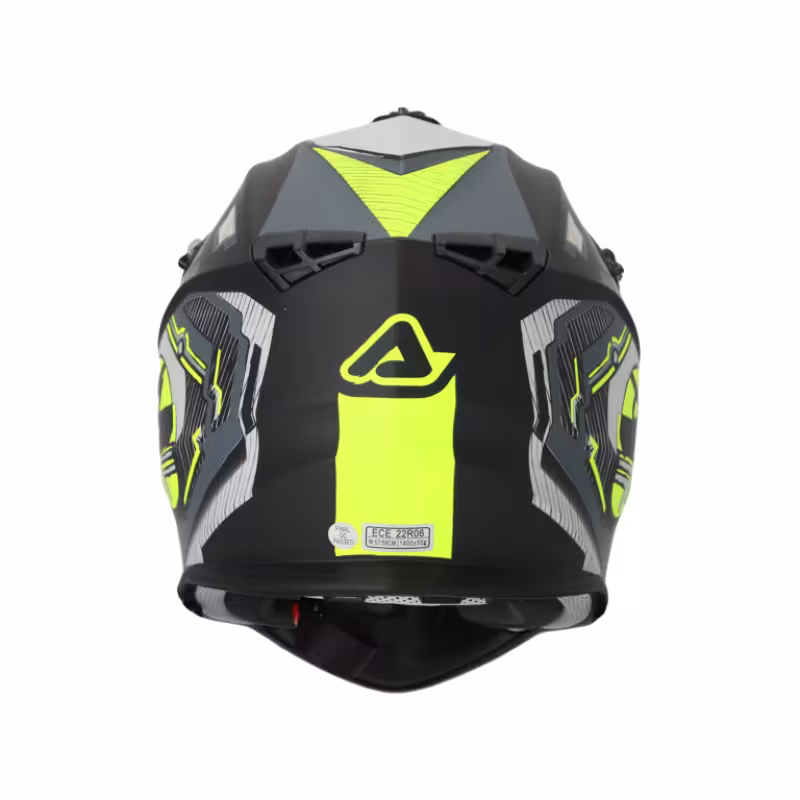 Мотошлем Acerbis Linear 22-06 Black/Fluo-Yellow, черный/желтый, размер XL