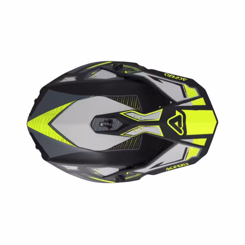 Мотошлем Acerbis Linear 22-06 Black/Fluo-Yellow, черный/желтый, размер XL