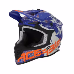Мотошлем Acerbis Linear 22-06 Grey/Blue, серый/синий, размер L