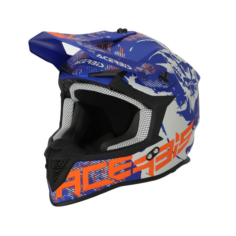 Мотошлем Acerbis Linear 22-06 Grey/Blue, серый/синий, размер L