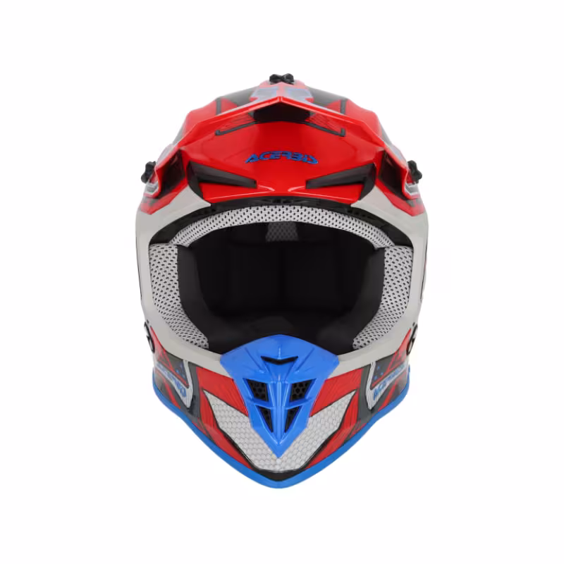 Мотошлем Acerbis Linear 22-06 Red/Blue, красный/синий, размер S