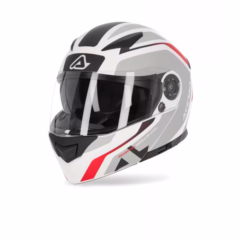 Мотошлем Acerbis Rederwel White/Red, белый/красный, размер XS