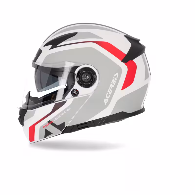 Мотошлем Acerbis Rederwel White/Red, белый/красный, размер XS