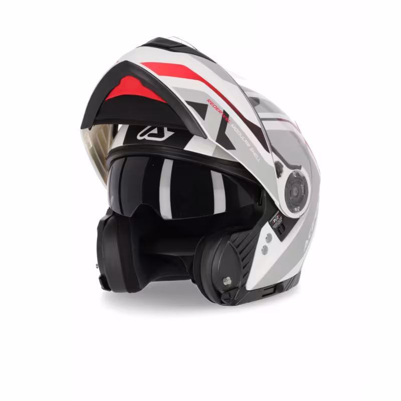 Мотошлем Acerbis Rederwel White/Red, белый/красный, размер XS