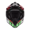 Мотошлем Acerbis Steel Carbon 22-06 Green/Red, зеленый/красный, размер M
