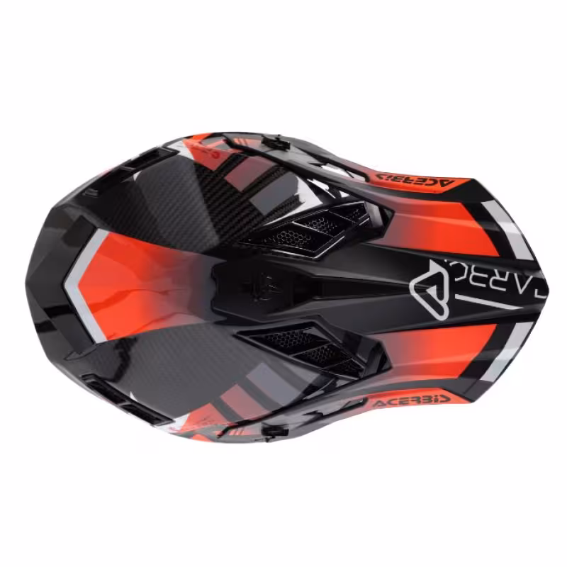 Мотошлем Acerbis Steel Carbon 22-06 Orange/Black, оранжевый/черный, размер L