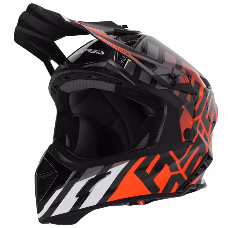 Мотошлем Acerbis Steel Carbon 22-06 Orange/Black, оранжевый/черный, размер M