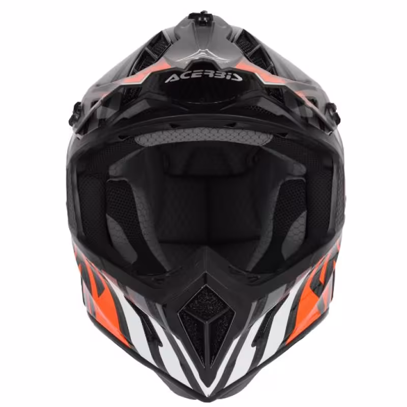 Мотошлем Acerbis Steel Carbon 22-06 Orange/Black, оранжевый/черный, размер M
