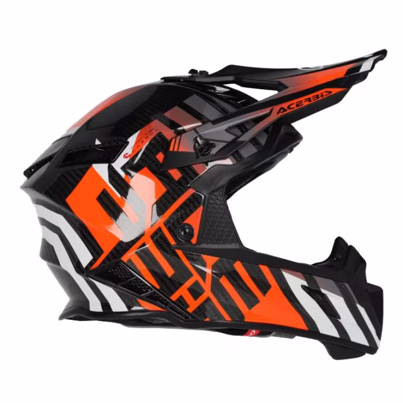 Мотошлем Acerbis Steel Carbon 22-06 Orange/Black, оранжевый/черный, размер M