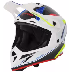 Мотошлем Acerbis Steel Carbon 22-06 White/Black, белый/черный, размер M