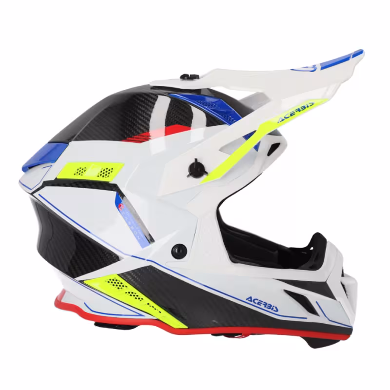 Мотошлем Acerbis Steel Carbon 22-06 White/Black, белый/черный, размер M