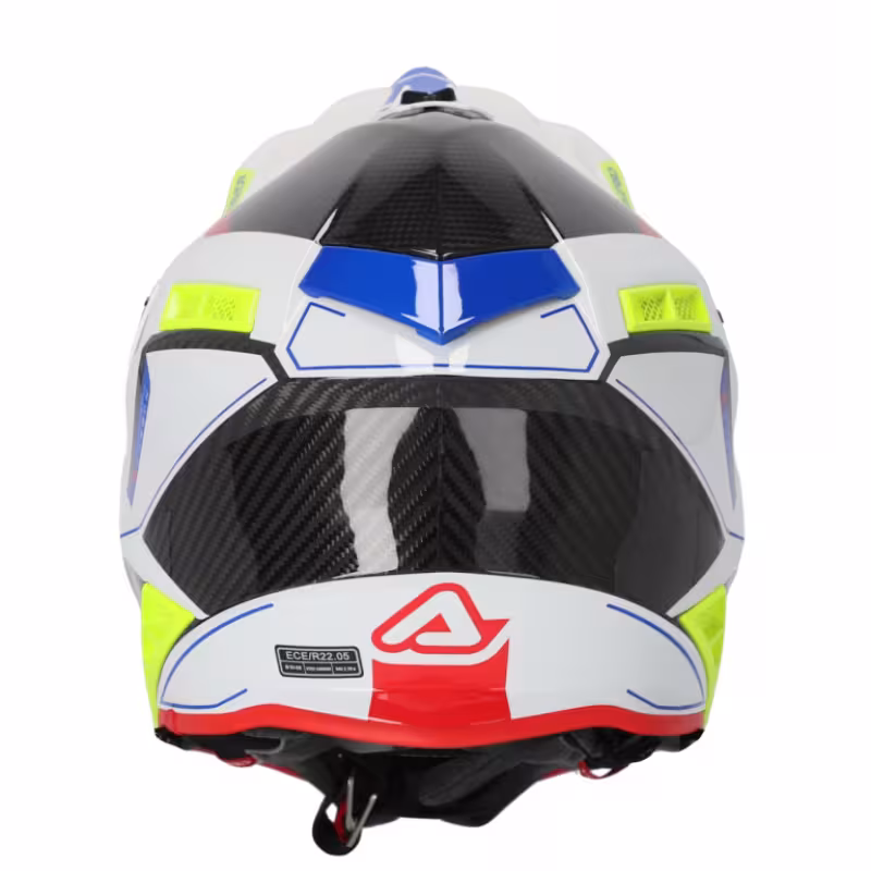 Мотошлем Acerbis Steel Carbon 22-06 White/Black, белый/черный, размер M