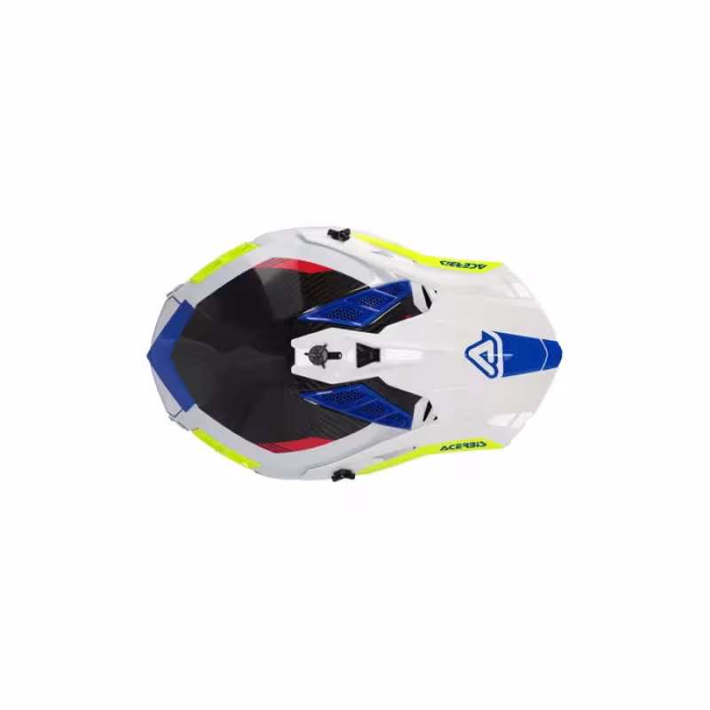 Мотошлем Acerbis Steel Carbon 22-06 White/Black, белый/черный, размер M