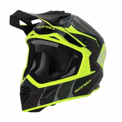 Мотошлем Acerbis X-Track Black/Fluo-Yellow, черный/желтый, размер M