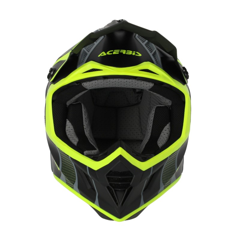 Мотошлем Acerbis X-Track Black/Fluo-Yellow, черный/желтый, размер M