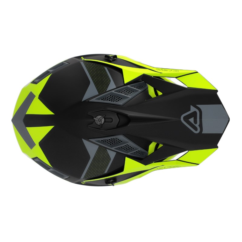 Мотошлем Acerbis X-Track Black/Fluo-Yellow, черный/желтый, размер M
