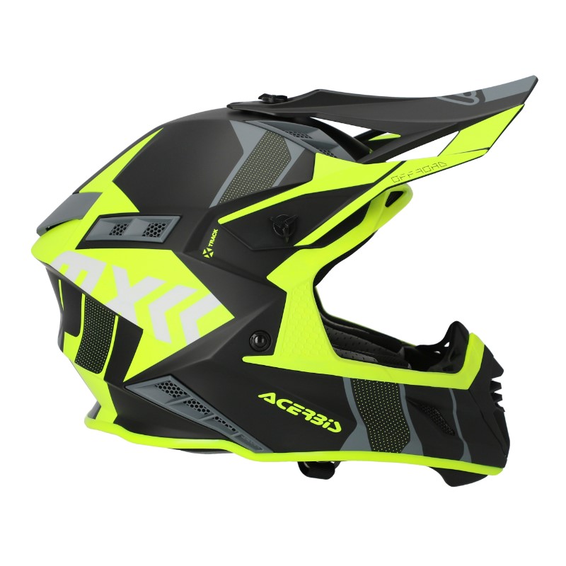Мотошлем Acerbis X-Track Black/Fluo-Yellow, черный/желтый, размер XL
