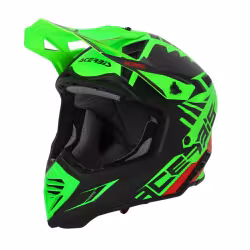Мотошлем Acerbis X-Track Fluo-Green/Black, черный/зеленый, размер XL