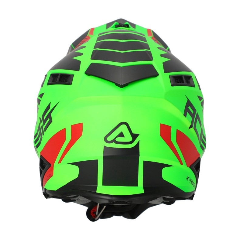 Мотошлем Acerbis X-Track Fluo-Green/Black, черный/зеленый, размер XXL
