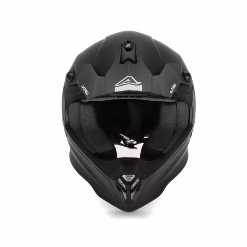 Мотошлем детский Acerbis Impact Steel Junior Black, черный, размер YM