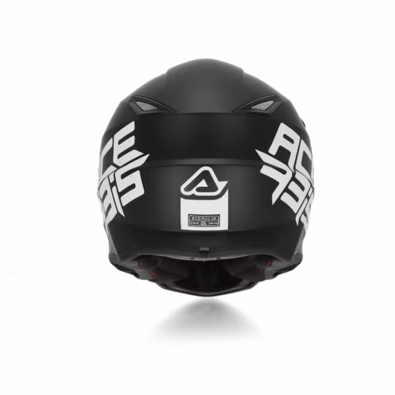 Мотошлем детский Acerbis Impact Steel Junior Black, черный, размер YM