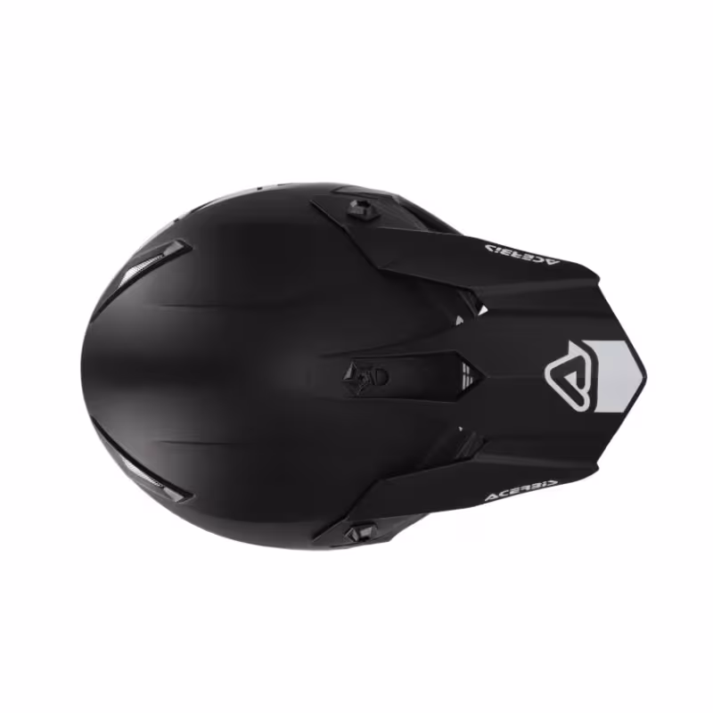 Мотошлем детский Acerbis Impact Steel Junior Black, черный, размер YM