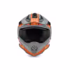 Мотошлем детский Acerbis Impact Steel Junior Black/Orange, черный/оранжевый, размер YM