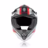 Мотошлем детский Acerbis Impact Steel Junior Red/Grey, красный/серый, размер YS