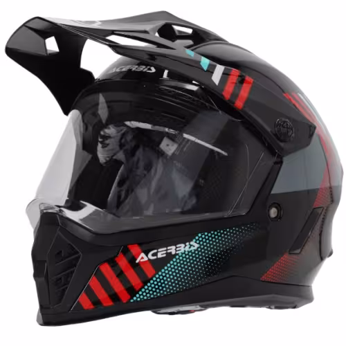 Мотошлем детский Acerbis Rider Junior Black/Red, черный/красный, размер YS