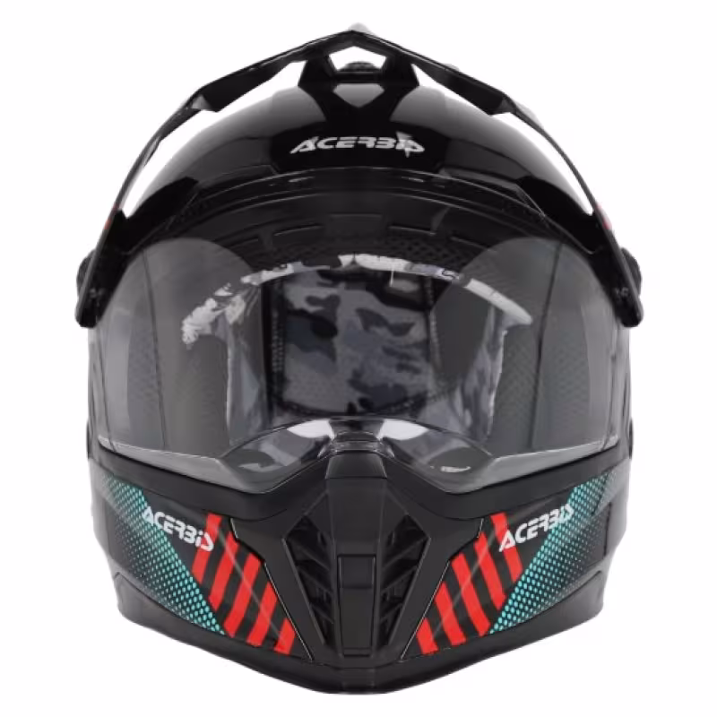Мотошлем детский Acerbis Rider Junior Black/Red, черный/красный, размер YS