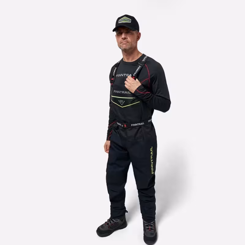 Полукомбинезон-вейдерсы Finntrail Enduro 1539 Графит (Graphite), Hard-Tex, размер M/43, 170-180 см