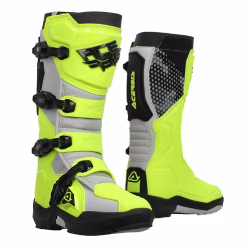 Мотоботы кроссовые Acerbis Artiglio Fluo Yellow/White, желтый/белый, размер 40