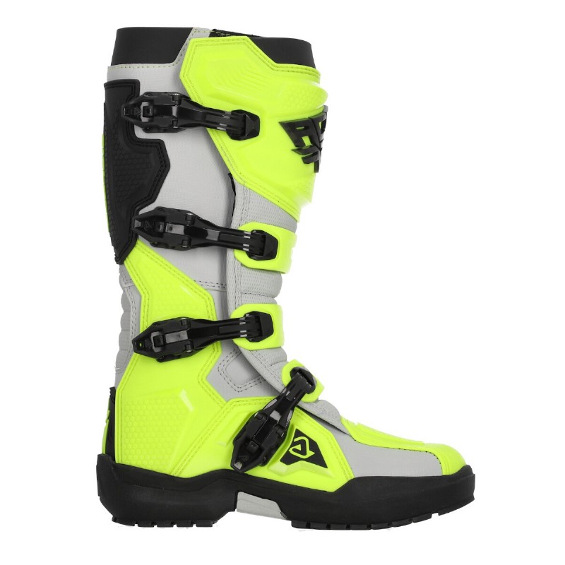 Мотоботы кроссовые Acerbis Artiglio Fluo Yellow/White, желтый/белый, размер 40