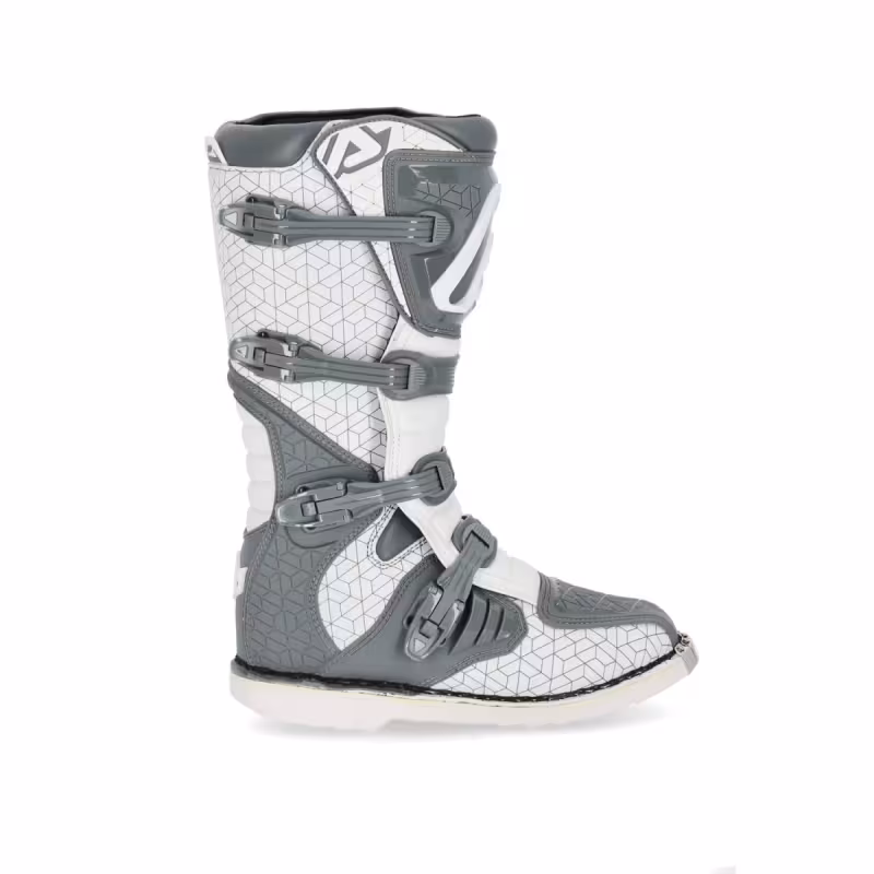 Мотоботы кроссовые Acerbis E-Team Grey/White, серый/белый, размер 42