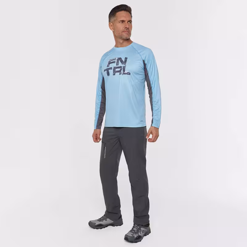 Лонгслив мужской Finntrail Wave Logo 6613 светло-голубой (LightBlue), полиэстер, размер 50-52 (L), 175-185 см