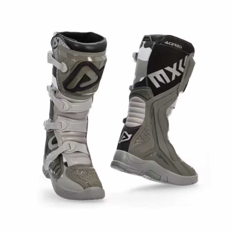 Мотоботы кроссовые Acerbis X-TEAM Brown/Grey, коричневый/серый, размер 40