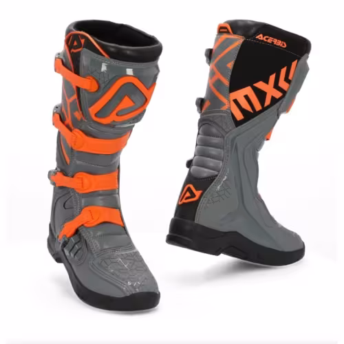 Мотоботы Acerbis X-Team Grey/Orange, серый/оранжевый, размер 39