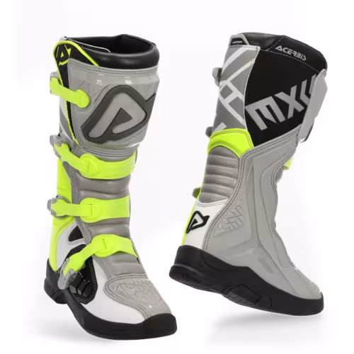 Мотоботы Acerbis X-Team Grey/Yellow, серый/желтый, размер 44